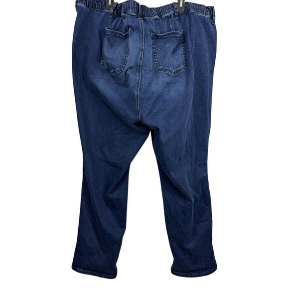 Torrid Weekend Boyfriend Mid Rise Jeans 41250437 Pull On Drawstring Stretch 5 T - Picture 14 of 16